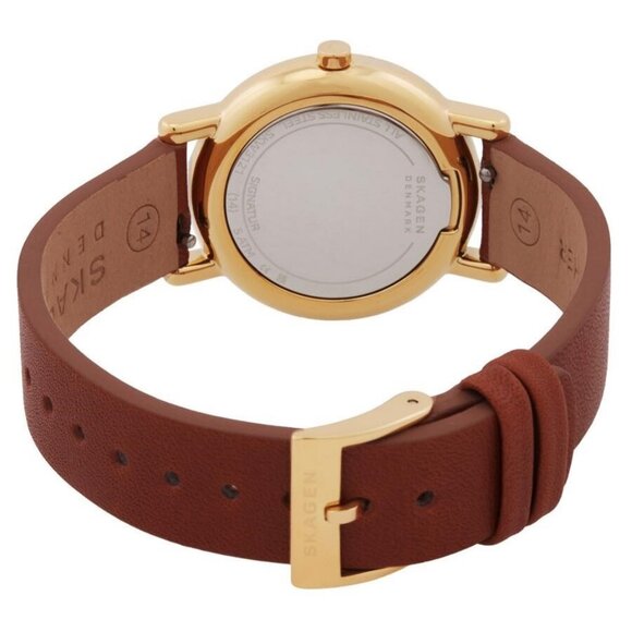 NWT Authentic Skagen Signatur Lille Quartz White Dial Women's Watch - Picture 3 of 3